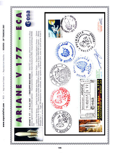 page kourou_1486__ de album collection kourou de timbres
