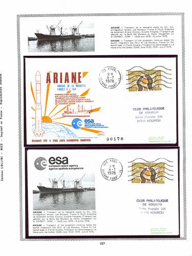 page kourou_227__ de album collection kourou de timbres
