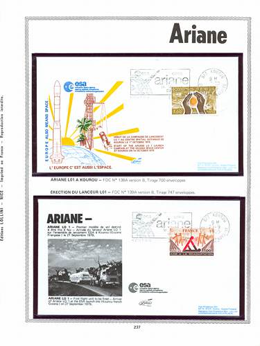 page kourou_237__ de album collection kourou de timbres