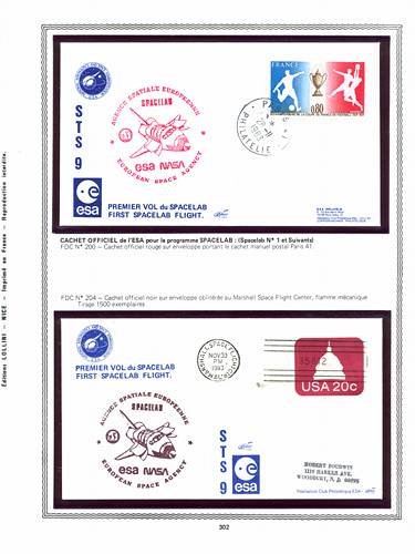 page kourou_302__ de album collection kourou de timbres