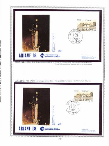 page kourou_312__ de album collection kourou de timbres