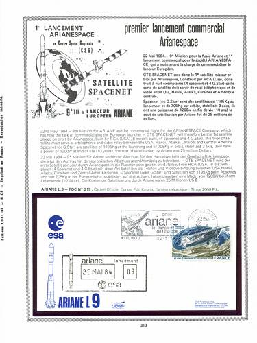 page kourou_313__ de album collection kourou de timbres