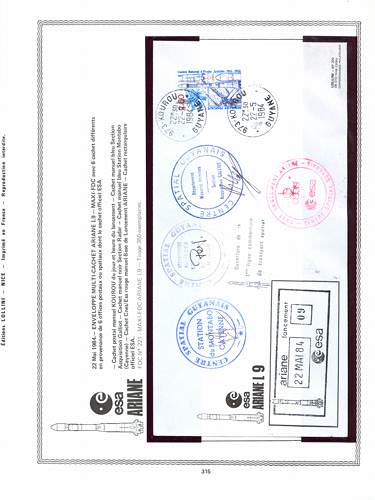 page kourou_315__ de album collection kourou de timbres
