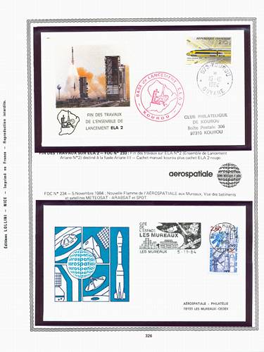 page kourou_326__ de album collection kourou de timbres