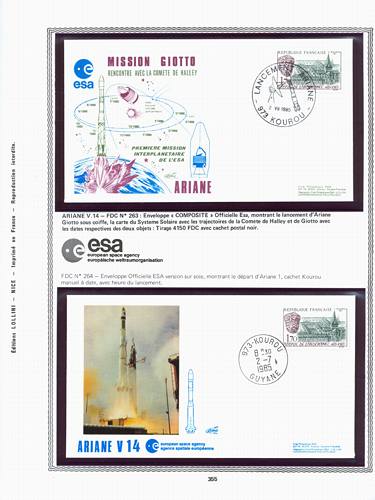page kourou_355__ de album collection kourou de timbres