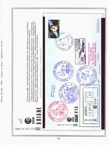 page kourou_367__ de album collection kourou de timbres