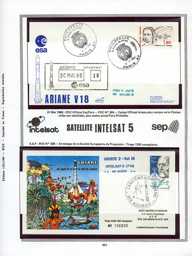 page kourou_401__ de album collection kourou de timbres