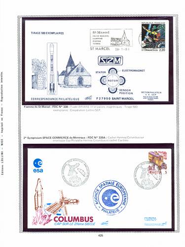 page kourou_425__ de album collection kourou de timbres