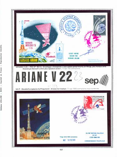 page kourou_437__ de album collection kourou de timbres