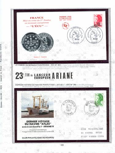page kourou_439__ de album collection kourou de timbres