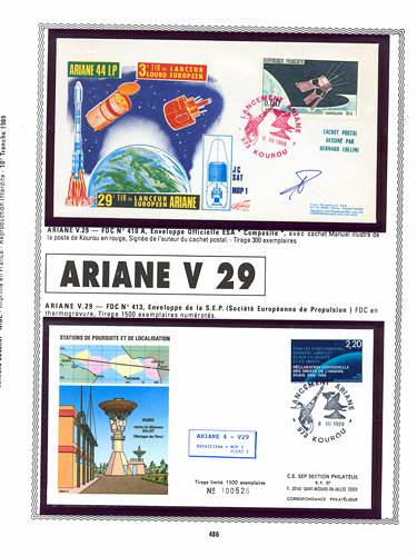 page kourou_486__ de album collection kourou de timbres