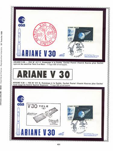 page kourou_491__ de album collection kourou de timbres