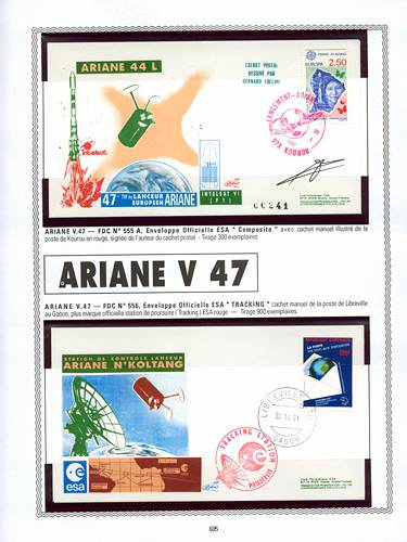 page number kourou_605__ from album kourou to collect stamps
