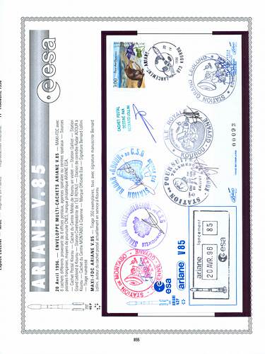 page kourou_855__ de album collection kourou de timbres