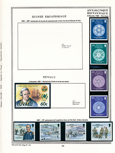 page number pole_141__ from album pole to collect stamps