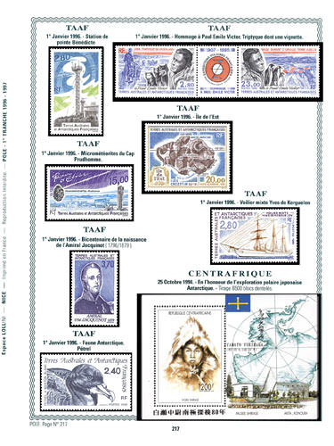 page number pole_217__ from album pole to collect stamps