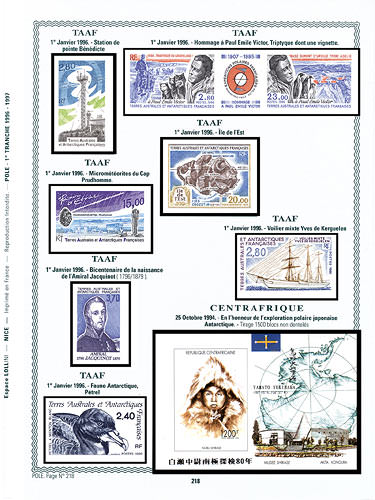 page pole_218__ de album collection pole de timbres