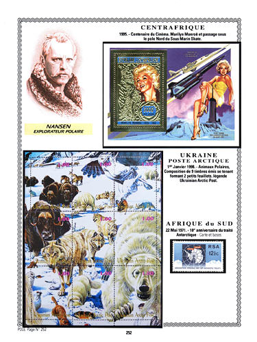 page number pole_252__ from album pole to collect stamps