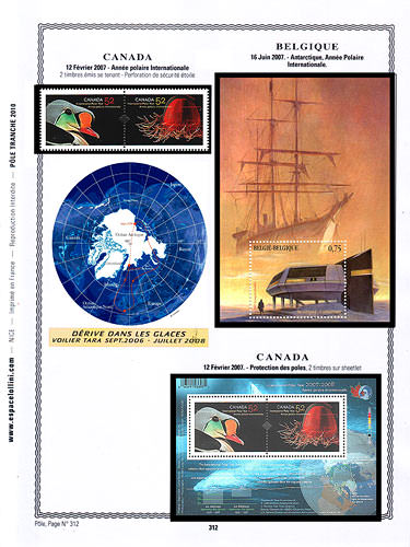 page number pole_312__ from album pole to collect stamps
