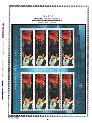 page number pole_313__ from album pole to collect stamps