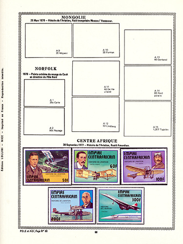 page number pole_68__ from album pole to collect stamps