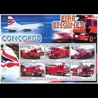 the stamp concorde AFG 1/6 C