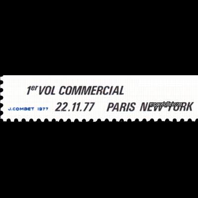 the stamp concorde BEN 2 overprint