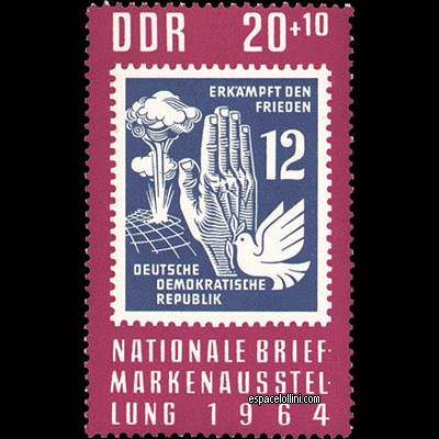 le timbre atome DDR 9
