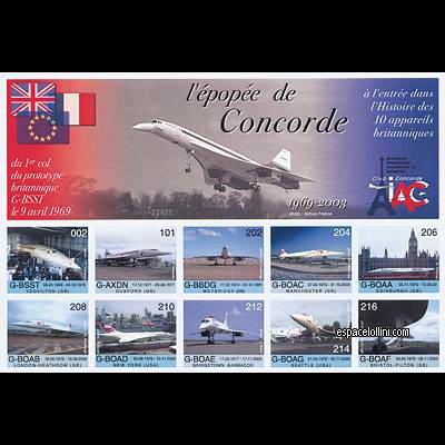 the stamp concorde FRA 7 GA