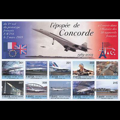 the stamp concorde FRA 8 GA