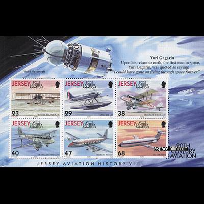 the stamp 10100 JER 1 H Gagarin