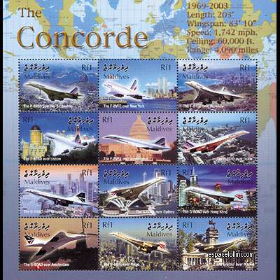 le timbre concorde MLD 6/17 C 