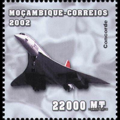 the stamp concorde MOZ 22