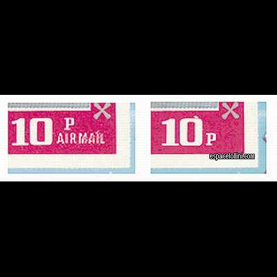 the stamp 1800 PHI 2 BA Variete