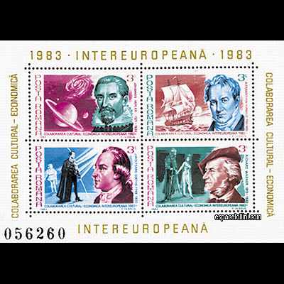 the stamp 9022 ROU 1/4 C