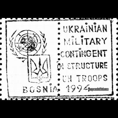 le timbre 10000 UKR 1/3 G overprint