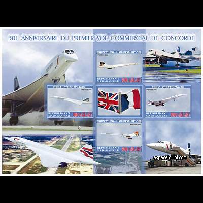 le timbre concorde MAD 58/61 CA