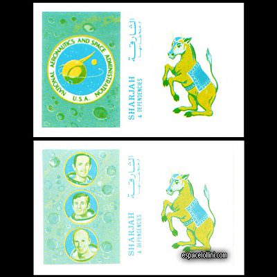 le timbre 5550 SHA 4/5 KA Bleu+jaune