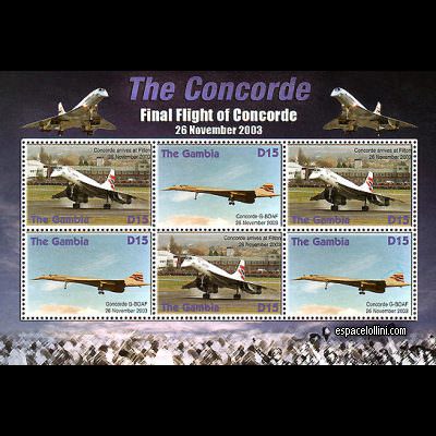 the stamp concorde GAM 42/43 G