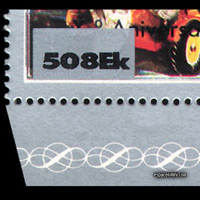 the stamp 7000 GUP 27 K detail