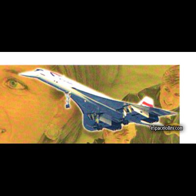 le timbre 10419 MOZ 2 DA detail of Concorde