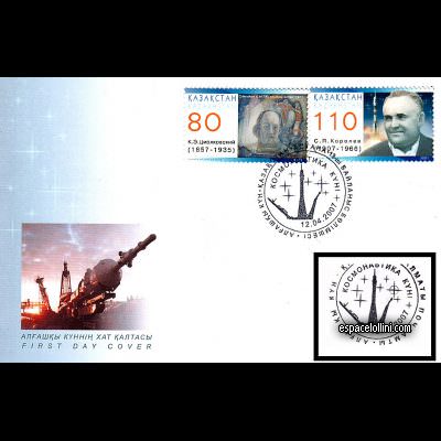 the stamp 10430 KAZ 3/4 F