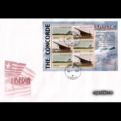 the stamp concorde LIB 14/15 F
