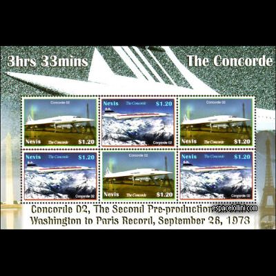 le timbre concorde NEV 4/5 G