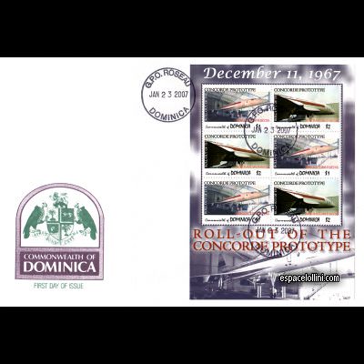 le timbre concorde DOM 7/8 F