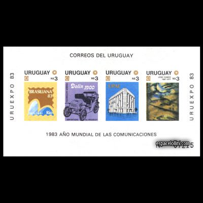 the stamp 7325 URU 3 CA