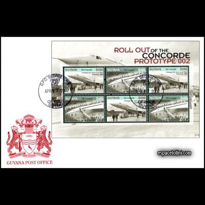 the stamp concorde GUY 25/26 F