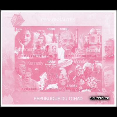 the stamp 10360 TCH 15/18 KA - magenta