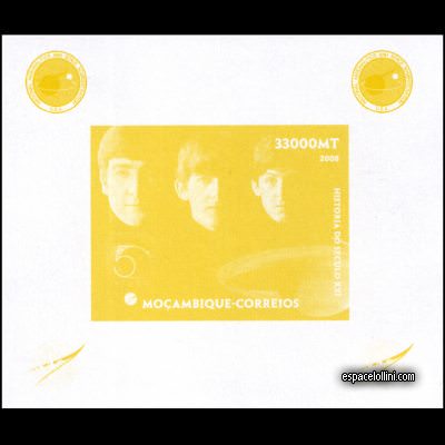the stamp 10430 MOZ 11 KA jaune