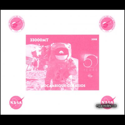 the stamp 10430 MOZ 9 KA Rouge